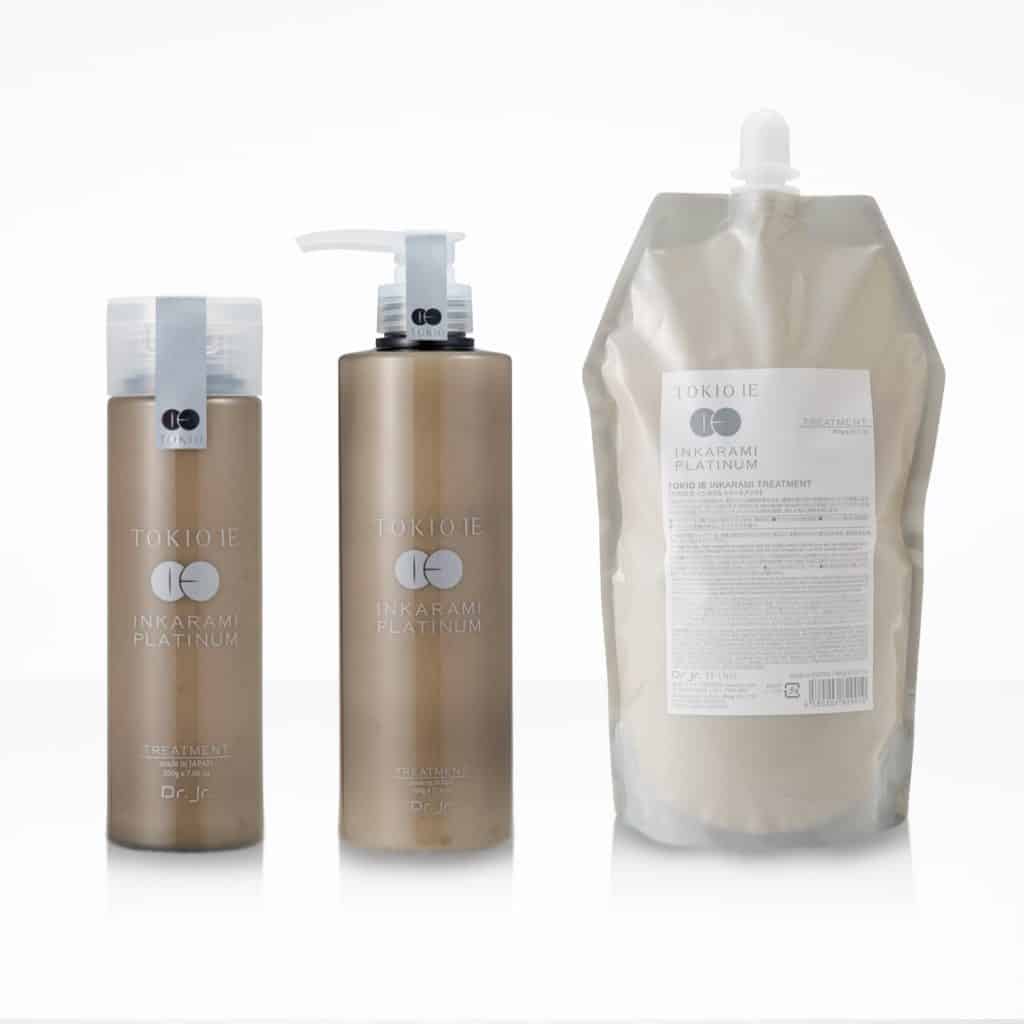 Shampoing & After Traitement Tokyo IE INKARAMI Platinum - 400ml, Kératine, Fabriqué Au Japon